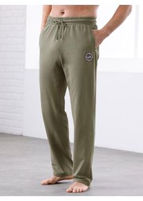 feel good Herren Jogginghose, Gr. 44, grün, 60% Baumwolle, 40% Polyester, unifarben, Hosen