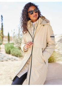 Heine Damen 3-in-1-Funktionsmantel, beige, Gr. 36, unifarben, unifarben mit Farbeinsatz, unifarben mit Farbeinsätzen, 100% Polyester, Wattierung:100%