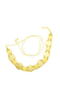 Damen Taillengürtel "Muscheln", gelb, Basic,casual,feminin,modisch, Collezione Alessandro, unifarben, Materialmix, Gürtel, Muschelgürtel zum Binden