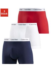 Herren Boxer, Calvin Klein Underwear, Gr. M, bunt, Obermaterial: 95% Baumwolle, 5% Elasthan, Unterhosen, mit Logoschriftzug am Bund