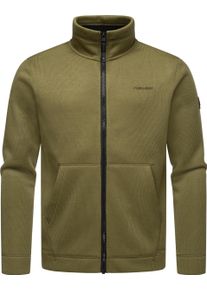 Ragwear Herren Sweatjacke "Fabbian Collar", grün, Basic, Gr. 4XL, Rippware, Material: 100% Polyester, Futter: 100% Polyester, Sweatjacken, Herren