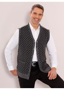 CLASSIC Herren Strickweste, grau, Gr. 58, gemustert, 100% Polyacryl, Westen