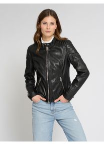 Maze Damen Lederjacke "4202244", schwarz, Gr. XXXL, Obermaterial: 100% Lammleder / Futter: 100% Baumwolle / Ärmelfutter: 100% Polyester, Jacken