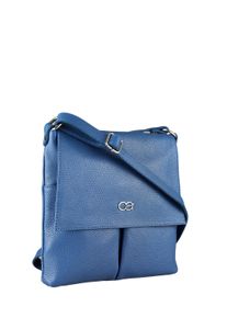 Damen Umhängetasche "München", Collezione Alessandro, blau, Leder, Taschen, Echtes Leder mit vielen Fächern