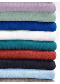 Casual Looks Damen Stehkragenpullover "Pullover", lila, Gr. 40, meliert, unifarben, 50% Baumwolle, 50% Polyacryl, Pullover