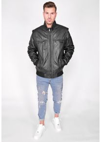 JCC Herren Lederjacke "3102166", schwarz, Gr. 58, Obermaterial: 100% Leder, Lamm / Lining 50% Polyester / 50% Baumwolle / Ärmelfutter: 100% Polyester