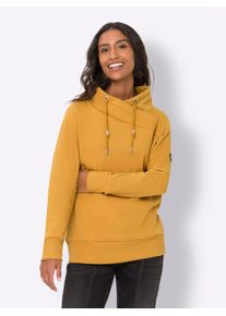 Heine Damen Sweatshirt, gelb, Gr. 34, unifarben, 50% Baumwolle, 50% Polyester, Sweatshirts