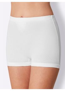 wäschepur WÄSCHEPUR Damen Pagenschlüpfer, Gr. 38, weiß, 100% Baumwolle, Unterhosen