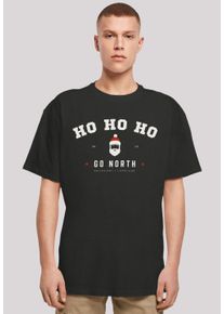 F4NT4STIC Herren T-Shirt "Ho Ho Ho Santa Claus Weihnachten", schwarz, casual, Gr. XS, Obermaterial: 100% Baumwolle, Shirts, Weihnachten, Geschenk,