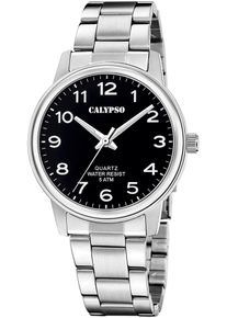 Calypso Watches Herren Quarzuhr "Basic", silber, Armbanduhren, Armbanduhr, Herrenuhr, Edelstahlarmband, analog