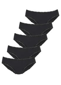 Vivance Jazz-Pants Slips schwarz Gr. 36/38 für Damen. Mit Schleife. Körpernah. Nachhaltig.