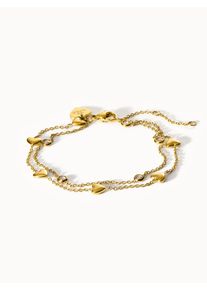 PURELEI Glitter Heart Armband, verstellbare L&auml;nge