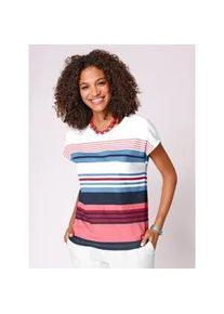 T-Shirt Casual Looks "Shirt" Gr. 46, bunt (marine, erdbeere, geringelt) Damen Shirts