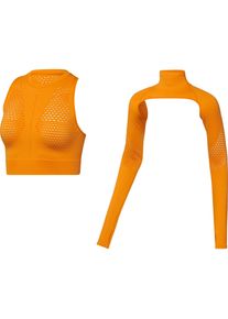 Adidas Stella Mccartney Funktionstank Damen - orange - Gr. S - Polyamid/Elastan