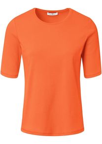 Peter Hahn - Rundhals-Shirt, orange, Gr. 50 / XL - Baumwolle