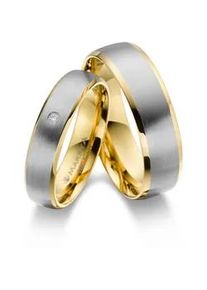 Verlobungsring MARRYA "Edelstahl Ringe Trauringe Eheringe Partnerringe" Fingerringe Gr. 74, Edelstahl, goldfarben (herren ring, silber, gold) Damen