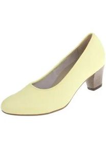 Pumps Natural Feet "Cathrin" Gr. 40, gelb Damen Schuhe aus echtem Hirschleder