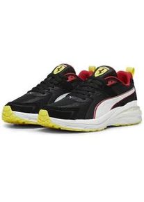 Sneaker Puma "Scuderia Ferrari Hypnotic Sneakers Herren" Gr. 44.5, schwarz-weiß (schwarz, weiß speed gelb) Schuhe