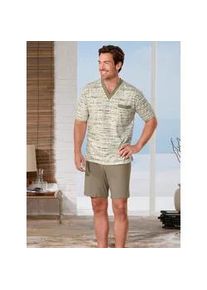 Götting Schlafanzug GÖTTING Gr. 54, grün (grün-natur) Herren Homewear-Sets