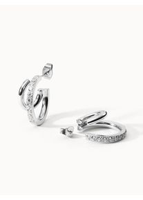 PURELEI Double Glitter Ohrringe mit Zirkonia Steinen