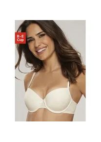 Schalen-BH s.Oliver Gr. 85, Cup C, beige (creme) Damen BHs mit Bügel und nahtlos vorgeformten Schalen, Basic Dessous