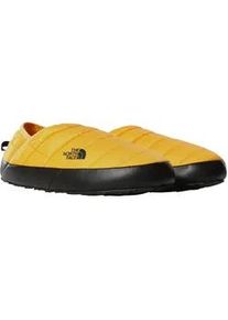 Hausschuh The North Face "M THERMOBALL TRACTION MULE V" Gr. 45,5, gelb (summit gold, tnf schwarz) Herren Schuhe