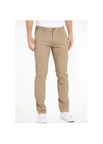 Chinohose Tommy Hilfiger "Chino Bleecker 1985 PIMA CO" Gr. 40, Länge 34, beige Herren Hosen