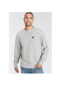 Sweatshirt AJC Gr. XL (56/58), grau (stone) Herren Sweatshirts schmal geschnitten, unifarben, Rundhalsausschnitt