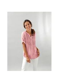 Longbluse Inspirationen Gr. 52, rosa (rosenquarz) Damen Blusen