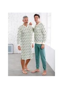 King´S Club Schlafanzug KINGS CLUB Gr. 52/54, grün (champagner-jade-bedruckt) Herren Homewear-Sets