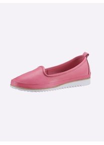 Andrea Conti Damen Slipper, Gr. 42, pink, Glattleder, Leder, sportlich, Schuhe
