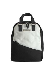 MARGELISCH Cityrucksack "Minu 1", schwarz-weiß, Canvas, Baumwolle, Rucksäcke, aus BSCI zertifizierter Produktion