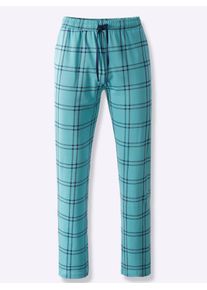 wäschepur WÄSCHEPUR Herren Pyjamahose, Gr. 44, blau, 100% Baumwolle, gemustert, kariert, bedruckt, Hosen
