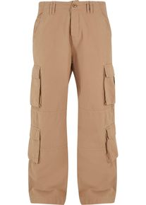 Urban Classics Herren Cargohose "Urban Classics Herren Double Cargo Pants", beige, Gr. 36, unifarben, 100% Baumwolle, Hosen