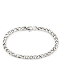 Bruno Banani Herren Edelstahlarmband "Schmuck Geschenk Armkette Panzerkette Silber", 21, Edelstahl, silber, Edelstahl, Armbänder