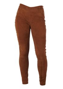 Maze Damen Lederhose "4202171", braun, Gr. S, Obermaterial: 100% Ziegenleder / Innenmaterial: 96% Baumwolle, 4% Elasthan, Hosen