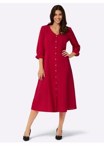 Classic Basics Damen Trachtenkleid "Trachtenkleid", rot, Gr. 54, unifarben, Web, 100% Polyester, Kleider