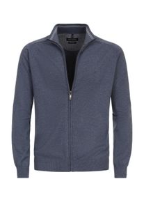 Casamoda Herren Strickjacke "Casamoda Strickjacke uni", blau, Gr. XL, 100% Baumwolle, Strickjacken