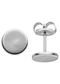 Jobo Damen Paar Ohrstecker, Edelstahl, silber, Edelstahl, Ohrringe, STUDS Edelstahl