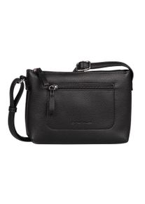 Tom Tailor Damen Umhängetasche "Elis", schwarz, Polyurethan, clean, gepflegt, geprägtes Muster, unifarben, Taschen, aus weich gekörntem Lederimitat