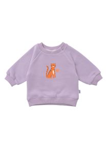 Liliput Herren Sweatshirt "Tiger", lila, Gr. 74, bedruckt, 80% Baumwolle, 20% Polyester, Sweatshirts, mit niedlichem Tiger-Print