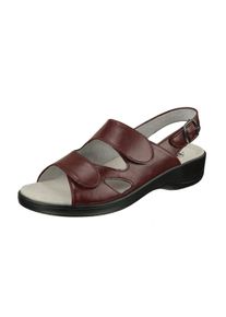 Natural Feet Damen Sandale "Cornelia", Gr. 42, rot, Lederimitat, casual, Schuhe, mit bequemem Sola-Stretch