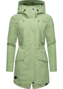 Ragwear Damen Regenmantel "Begonia", grau, modisch, Gr. 5XL, Obermaterial: 100% Polyester, Innenfutter: 100% Polyester, Mäntel, Wasserdichter Damen