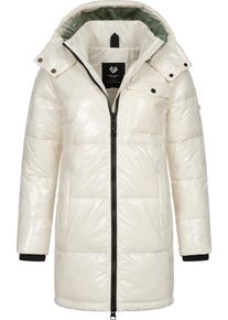 Ragwear Damen Wintermantel "Roobie Long", weiß, Gr. L, Obermaterial: 100% Nylon, Innenfutter: 100% Polyester, Wattierung: 100% Polyester, Mäntel,