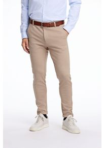 LINDBERGH Herren Stoffhose, beige, casual, Gr. XL, Stoff, Obermaterial: 75% Polyester, 22% Viskose, 3% Elasthan, Hosen, mit Stretch