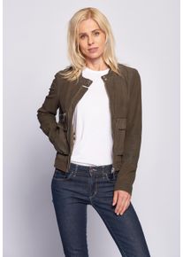 Maze Damen Lederjacke "Clermont", gelb, Gr. XXL, Obermaterial: 100% Leder, Lammnappa / Futter: 100% Polyester / Ärmelfutter: 100% Polyester, Jacken