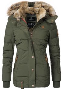 Marikoo Damen Winterjacke "Nekoo", grün, modisch, Gr. M, Oberstoff: 100% Polyester, Futter: 100% Polyester, Wattierung: 100% Polyester, Ärmelfutter: