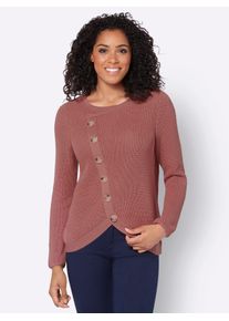 Casual Looks Damen Strickpullover "Pullover", rot, Gr. 40, unifarben, 50% Baumwolle, 50% Polyacryl, Pullover