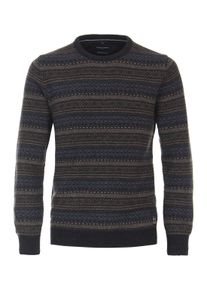 Casamoda Herren Strickpullover "Casamoda Pullover gestreift", blau, Gr. XXL, 80% Wolle (Lammwolle), 20% Nylon, Pullover