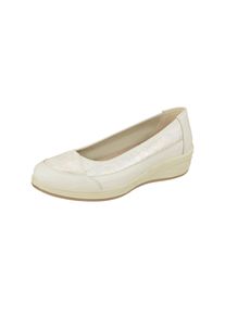 Damen Ballerina "Sarah", Lei by tessamino, Gr. 40, beige, Leder, casual, Schuhe, mit Glitzer-Print